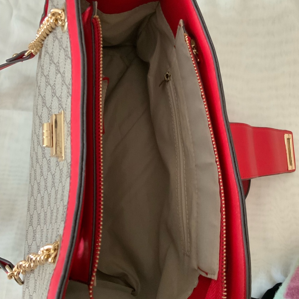 Di Vita Collection  Red and Beige Women's Bag - Picture 6 of 8